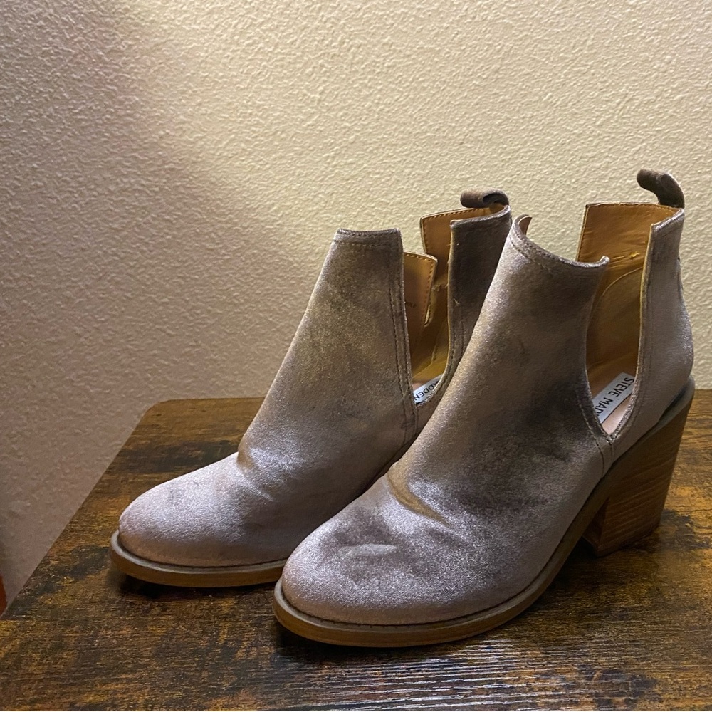 Steve Madden Boots with Cutouts and Block Heels